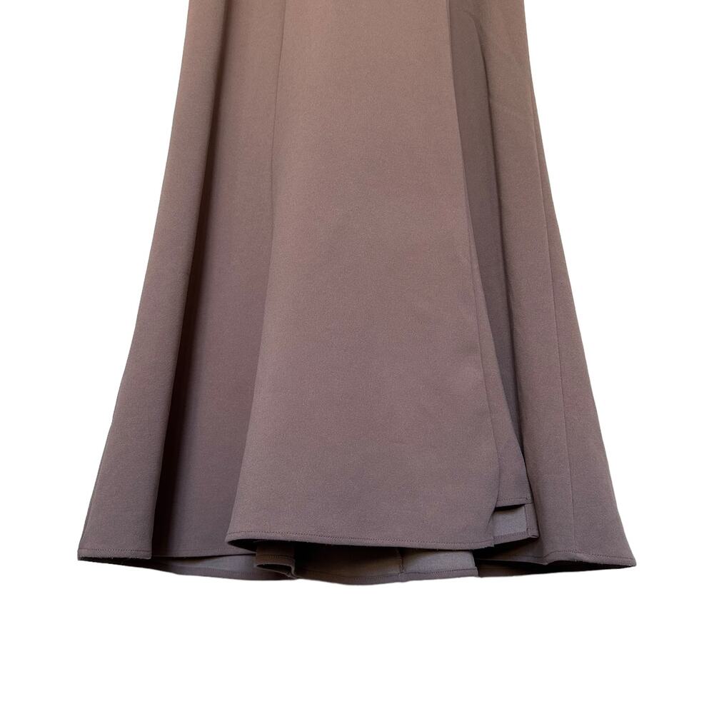 show me your mumu paris gown maxi dress dune brown stretch women large - Picture 10 of 13
